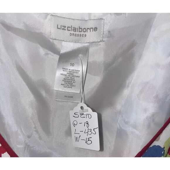 Liz Claiborne Summer Spring Tank Dress Sz 10 EUC - Picture 3 of 4